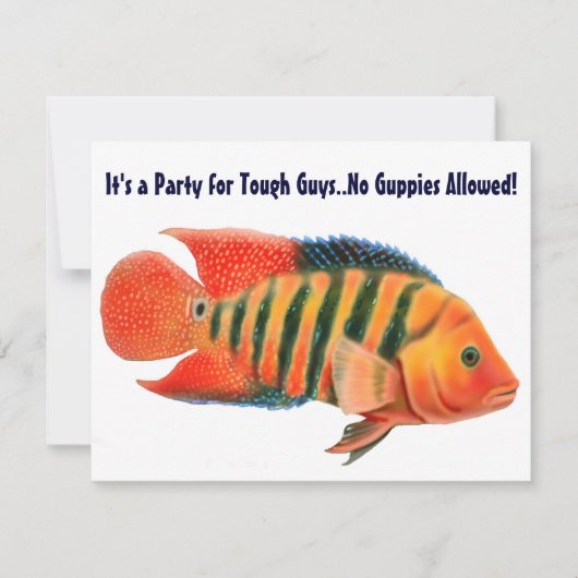 Red Terror Cichlid Uitnodiging (Voorkant)