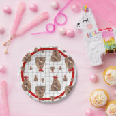 Red Texas Afstuderen Armadillo Papieren Bordje (Feest)