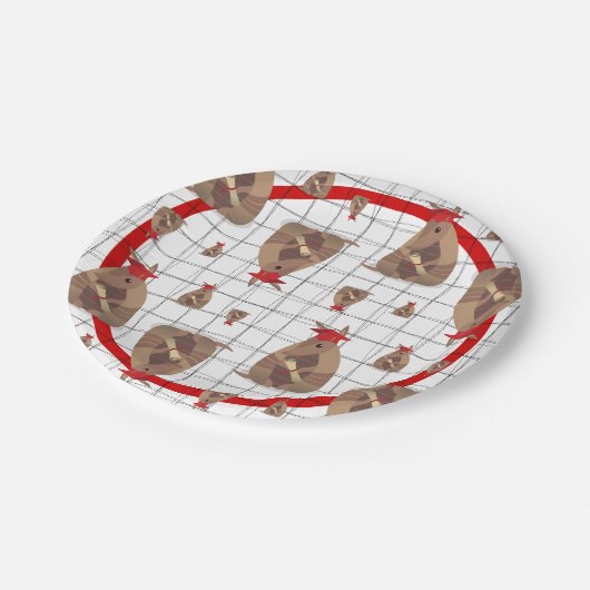 Red Texas Afstuderen Armadillo Papieren Bordje (Gekanteld)