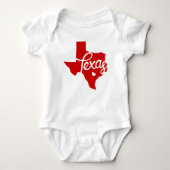 Red Texas Heart Romper (Voorkant)