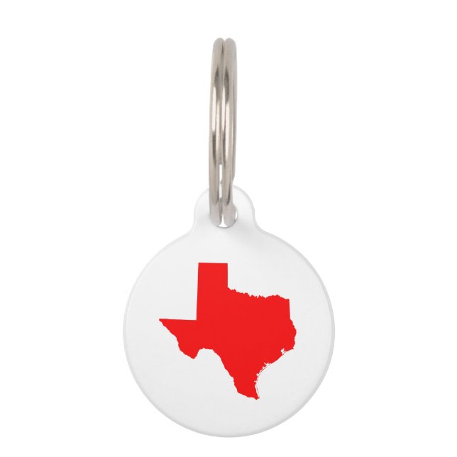 Red Texas Huisdierpenning (Voorkant)