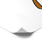 Red Text Batter Up Girls Softball Shirten en Gifts Poster (Hoek)