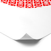 “Red Text, Green Word” Eco-Word-Art – Inspired by  Poster (Hoek)