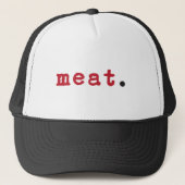 , - red text hat trucker pet (Voorkant)