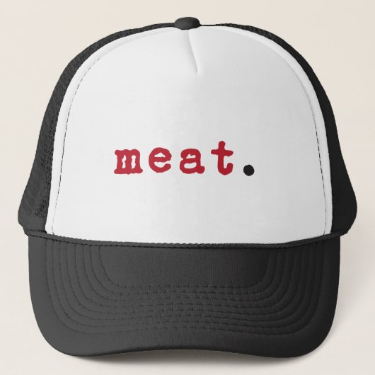 , - red text hat trucker pet (Voorkant)