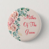 Red Text Moeder of Groom Button (Voorkant)