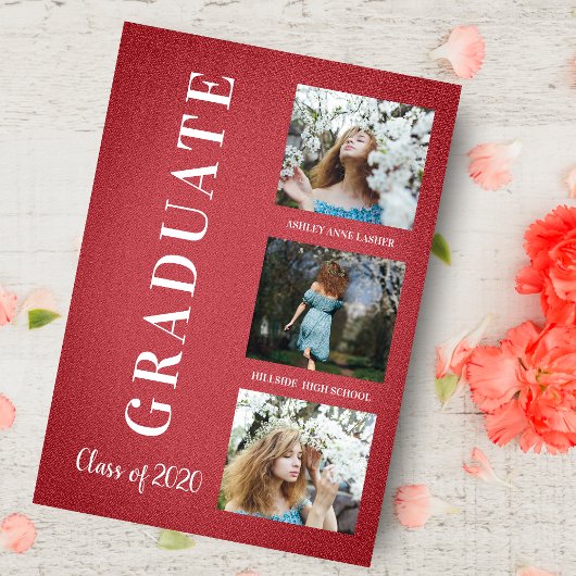 Red Textile Afstuderen Three Photo Session