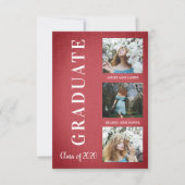 Red Textile Afstuderen Three Photo Session (Voorkant)