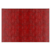 Red Texture MED Glass Cutting Board Snijplank (Voorkant)