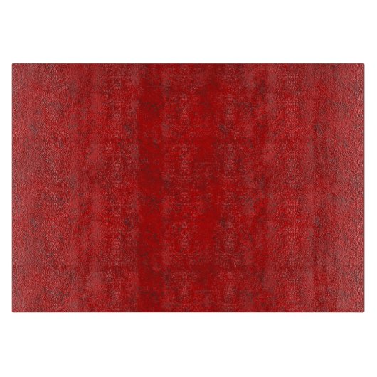 Red Texture MED Glass Cutting Board Snijplank (Voorkant)