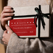 Red Thank You Sticker | Custom Business Label