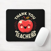 Red Thank You Teachers Motivational Appreciation F Muismat (Met muis)
