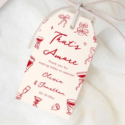 Red That's Amore Engagement Party Cadeaulabel