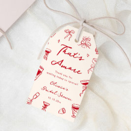 Red Thats Amore Vrijgezellenfeest Cadeaulabel