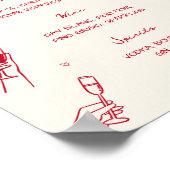 Red Thats Amore Vrijgezellenfeest Cin Cin Bar Poster (Hoek)