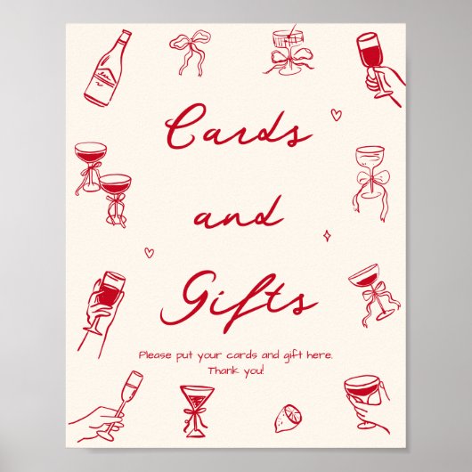 Red Thats Amore Vrijgezellenfeest Kaarten en gesch Poster (Voorkant)