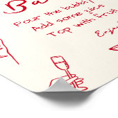 Red Thats Amore Vrijgezellenfeest Mimosa Bar Poster (Hoek)