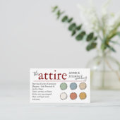 Red The Attire QR Code enclosure Card  Informatiekaartje (Staand voorkant)