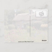 Red Thomas Hardy's huisje, Dorset, England flower Briefkaart (Achterkant)
