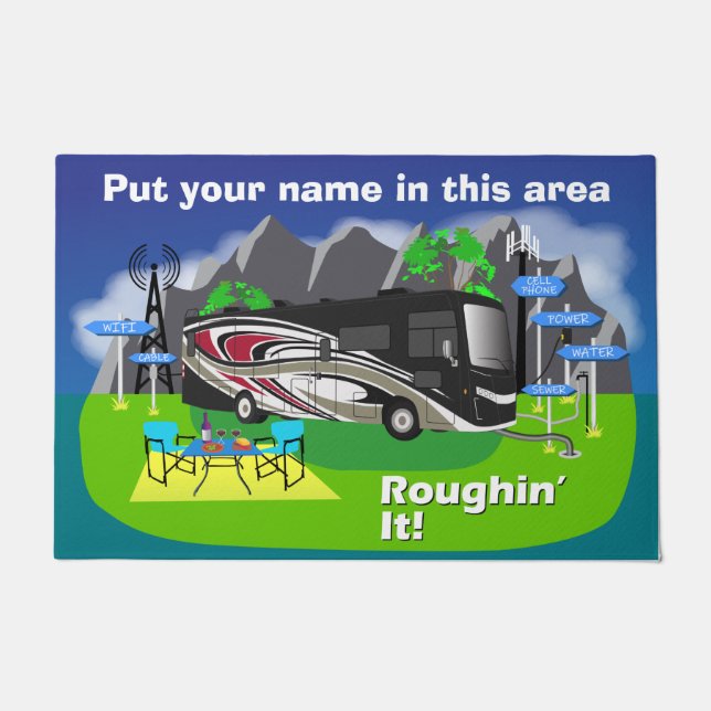 Red Thor Palazzo Class A RV Roughin Deurmat (Voorkant)