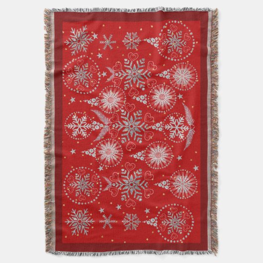 Red Throw  Deken (Voorkant Verticaal)