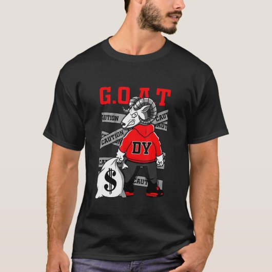 Red Thunder 4s T-shirt om geldstreetkleding aan te (Voorkant)