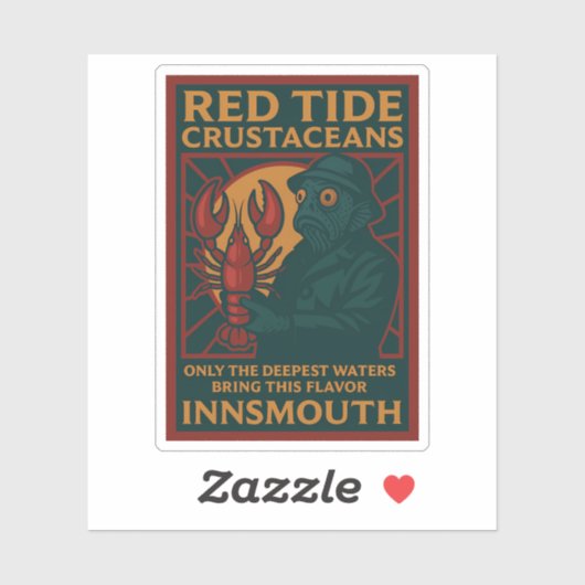 Red Tide Crustaceans – De lekkernij van Innsmouth Sticker (Vel)