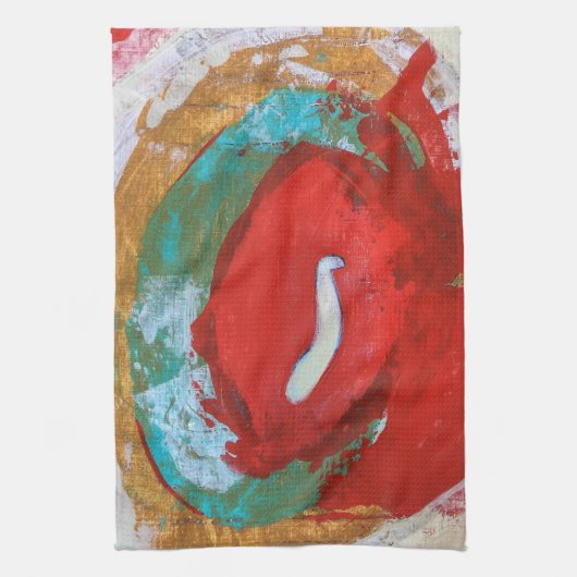 Red Tide keukenhanddoek (Verticaal)