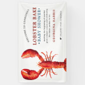 Red Tide | Lobster Bake | Baby shower Spandoek (Verticaal)
