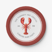 Red Tide | Lobster Bake Papieren Bordje (Voorkant)