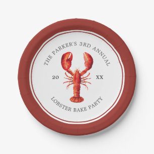 Red Tide   Lobster Bake Papieren Bordje
