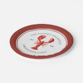 Red Tide | Lobster Bake Papieren Bordje (Gekanteld)