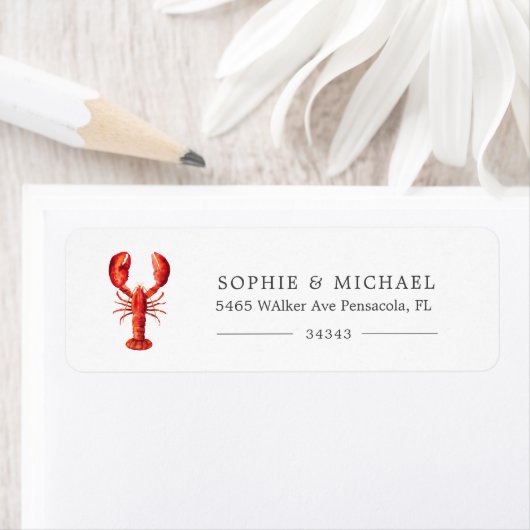 Red Tide | Lobster Style Wedding Etiket (Insitu)