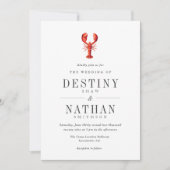 Red Tide | Lobster Thed Wedding Scarlet | wit Kaart (Voorkant)