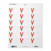 Red Tide | Lobster Théleank Adres Etiket (Full Sheet)