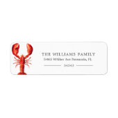 Red Tide | Lobster Thmed | Etiket (Voorkant)