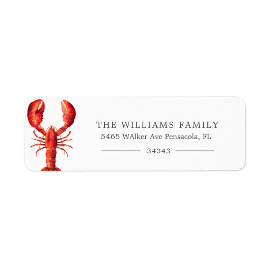 Red Tide | Lobster Thmed | Etiket (Voorkant)
