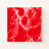 Red Tie Dye Christmas gepersonaliseerde Kinder fot Notitieboek (Achterkant)