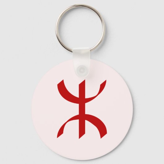 Red TIFINAGH - Berber Tifinagh - Amazigh Tifinagh  Sleutelhanger (Voorkant)
