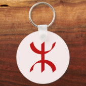 Red TIFINAGH - Berber Tifinagh - Amazigh Tifinagh  Sleutelhanger (Voorkant)