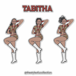 Red Tiger Dancer #1 Sticker