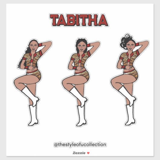 Red Tiger Dancer #1 Sticker (Vel)