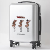 Red Tiger Dancer #1 Sticker (Koffer)