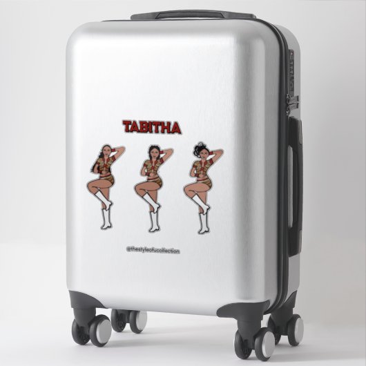 Red Tiger Dancer #1 Sticker (Koffer)