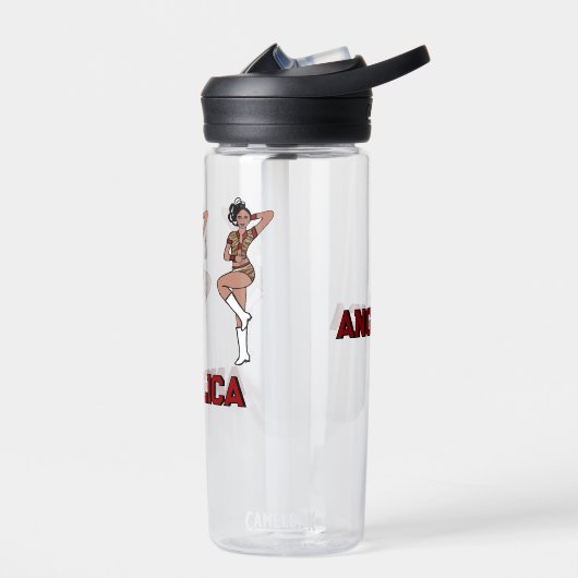 Red Tiger Dancer #1 Waterfles (Links)