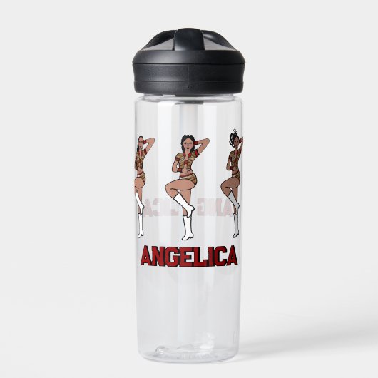 Red Tiger Dancer #1 Waterfles (Voorkant)