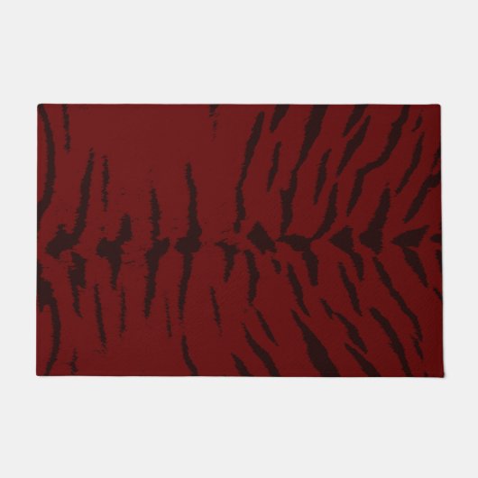 Red Tiger digitale print Deurmat (Voorkant)