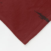 Red Tiger digitale print Fleece Deken (Hoek)