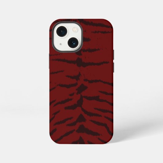 Red Tiger digitale print iPhone Hoesje (Achterkant)
