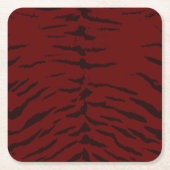 Red Tiger digitale print Kartonnen Onderzetters (Voorkant)
